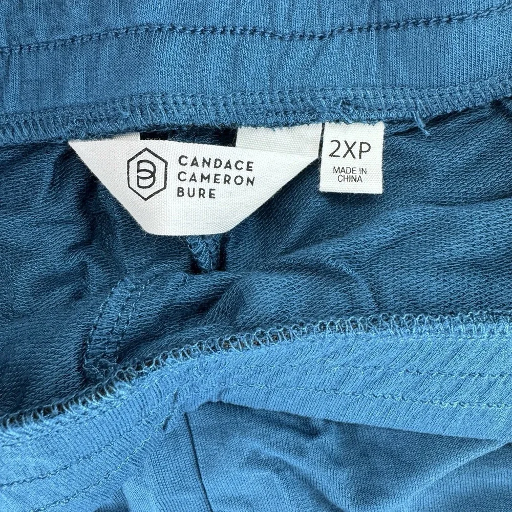 Candace Cameron Bure The Malibu Lounge Shorts Size 2XP Peacock Blue
